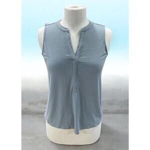 J Jill Wearever Sleeveless Blouse Women's Size X-Small Tunic Top Green